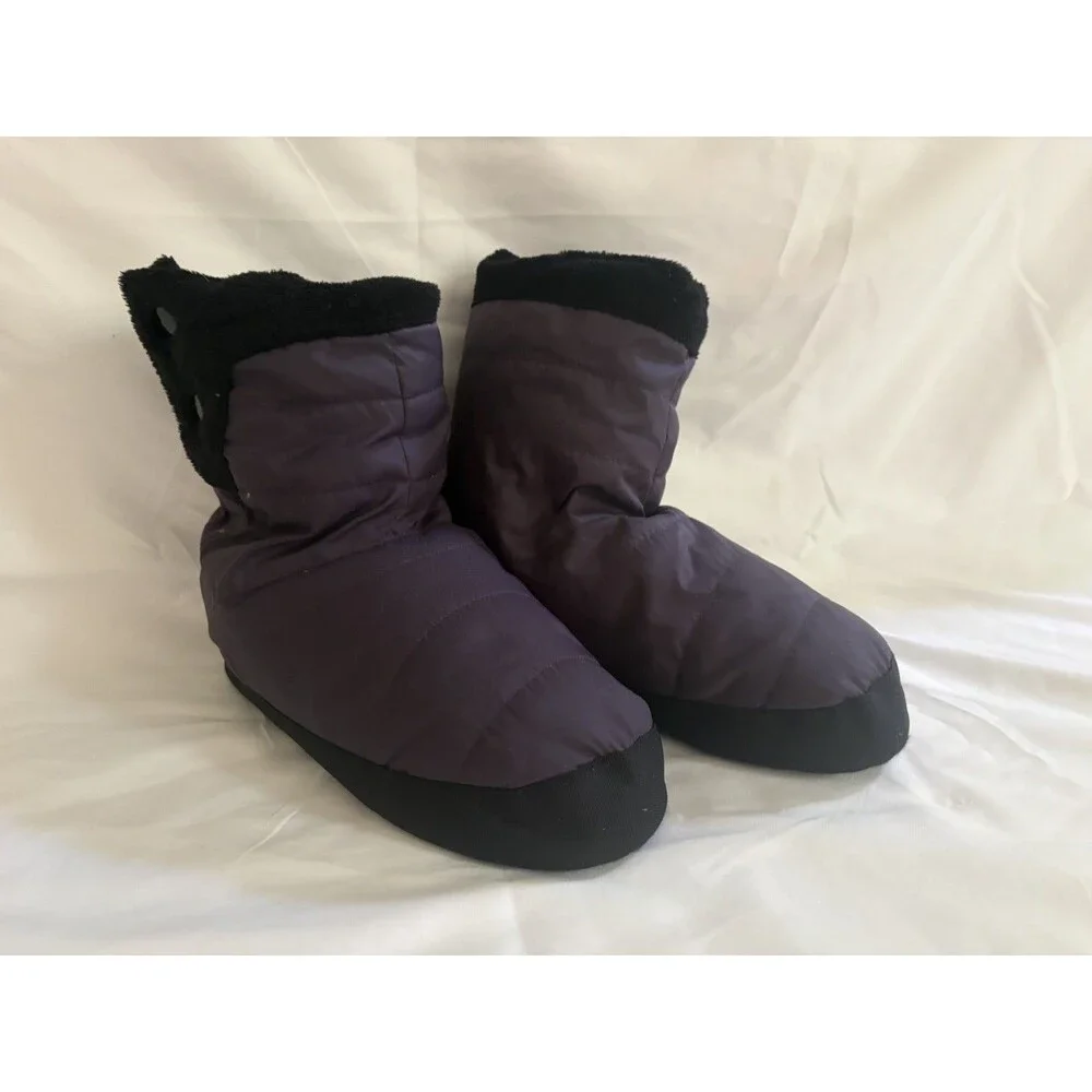 REI Unisex Duck Down Camping Booties Insulated Slippers Purple Size M